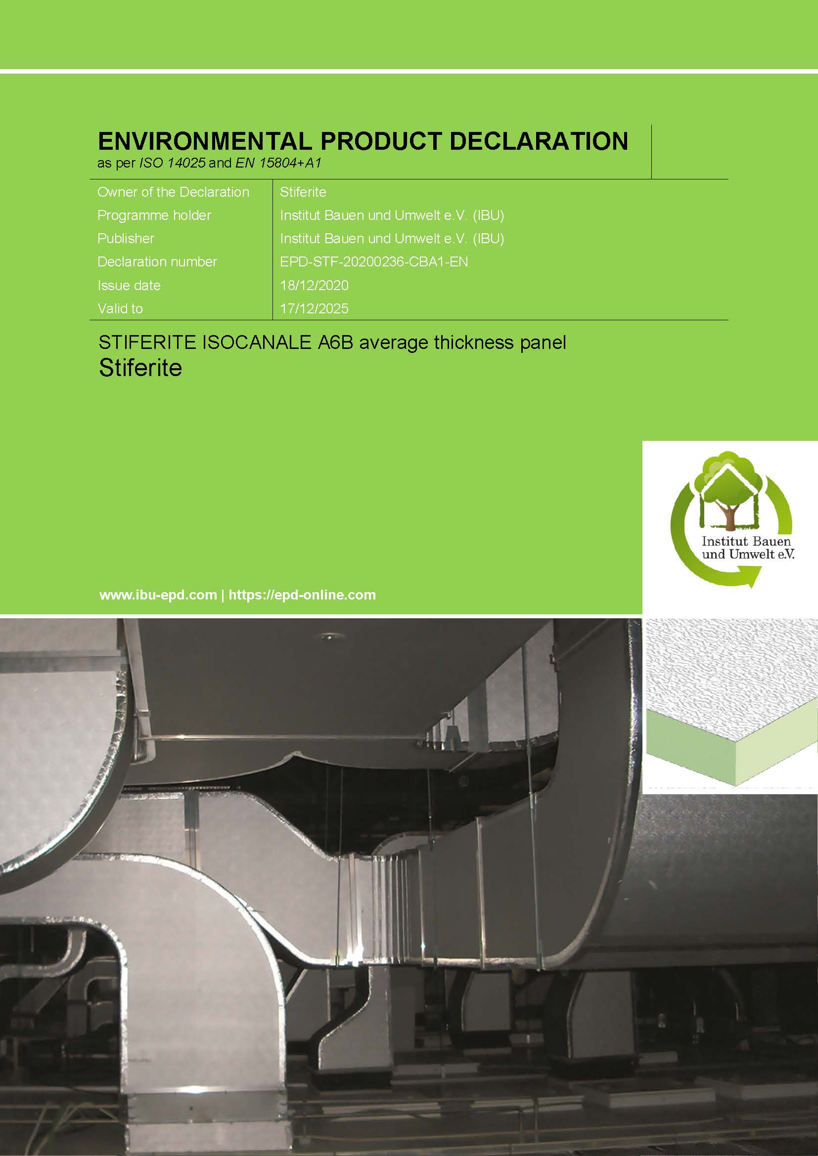 EPD Isocanale A6B EPD Isocanale ALC